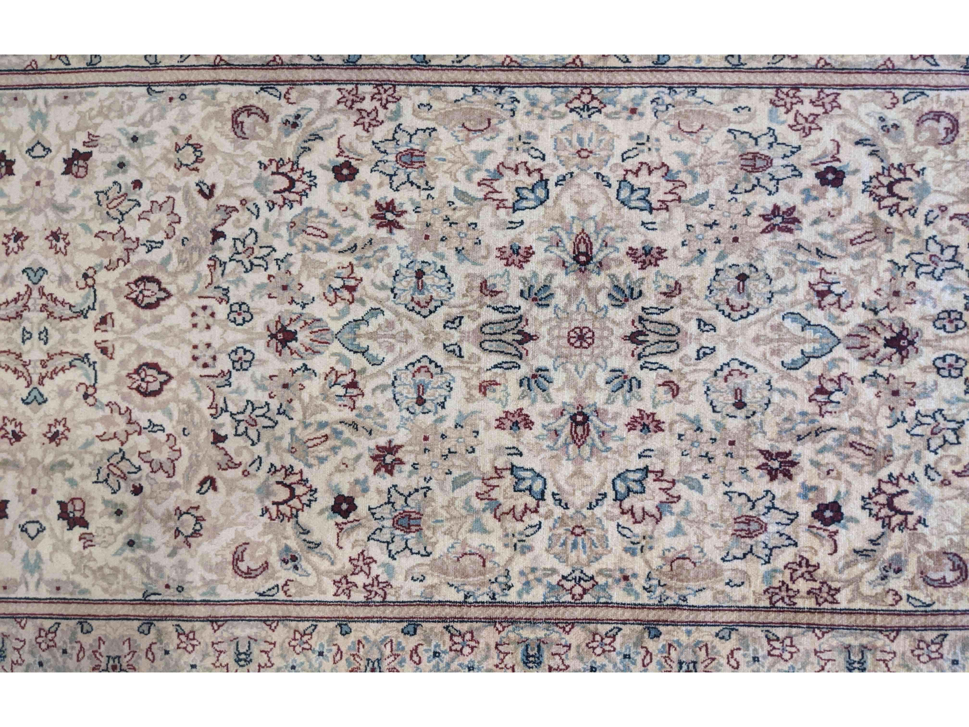 78 x 320 cm Fine Tabriz Traditional Grey Rug - Rugoutlet