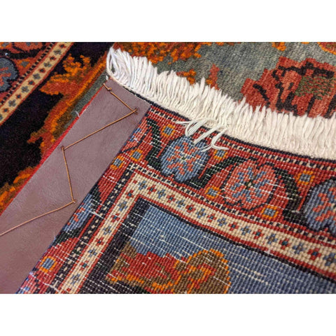 78 x 56 cm Senneh Traditional Orange Small Rug - Rugmaster