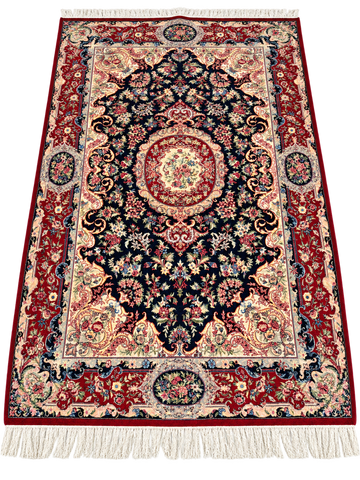 Handmade Indo-Sarouk Wool Persian Style Rug - 284 × 186 cm
