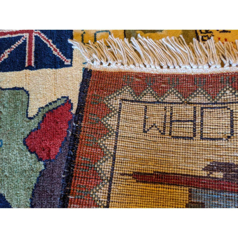 80 x 40 cm War Tribal White Small Rug - Rugmaster