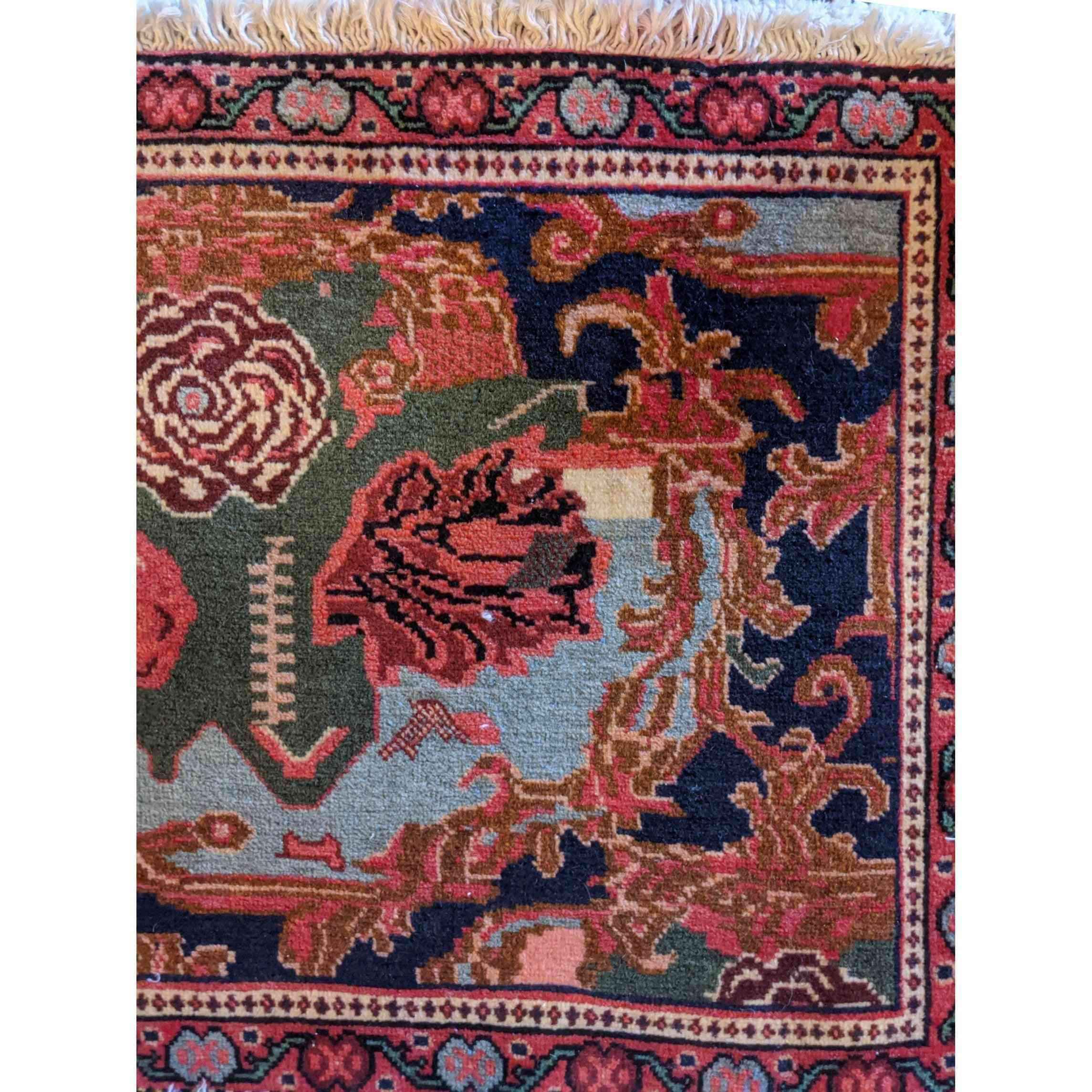 80 x 50 cm Persian Seana Traditional Red Small Rug - Rugoutlet