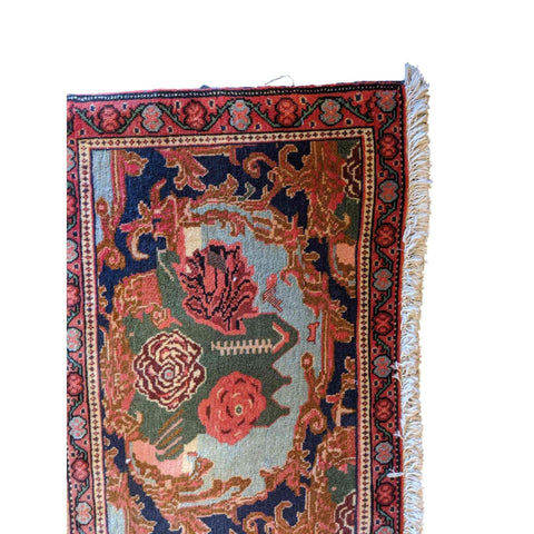 80 x 50 cm Persian Seana Traditional Red Small Rug - Rugmaster