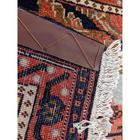 80 x 52 cm Persian Senneh Traditional Red Small Rug - Rugmaster