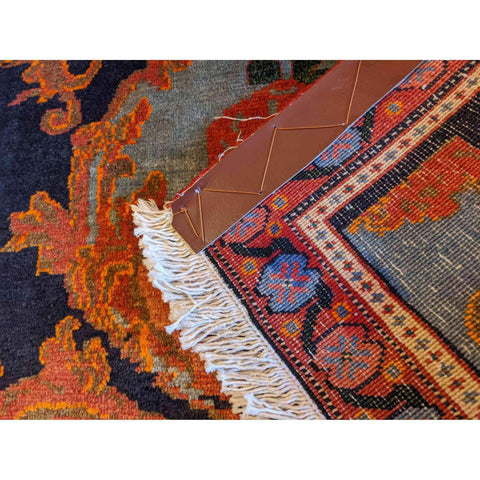 80 x 60 cm Senneh Traditional Orange Small Rug - Rugmaster