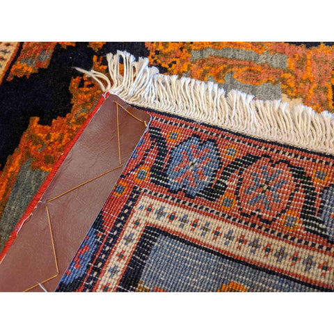 80 x 60 cm Senneh Traditional Orange Small Rug - Rugoutlet