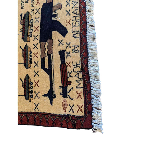 80 x 60 cm war Tribal Yellow Small Rug - Rugoutlet