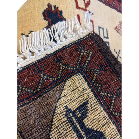 80 x 60 cm war Tribal Yellow Small Rug - Rugoutlet