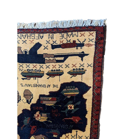 80 x 60 cm war Tribal Yellow Small Rug - Rugoutlet