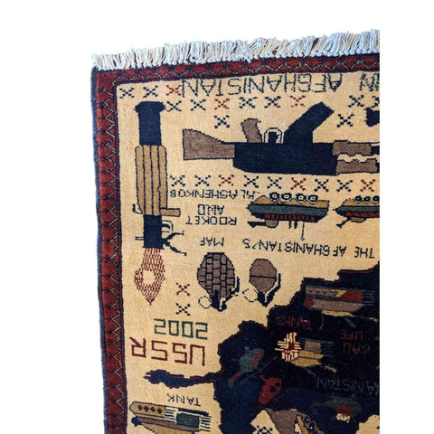 80 x 60 cm war Tribal Yellow Small Rug - Rugoutlet