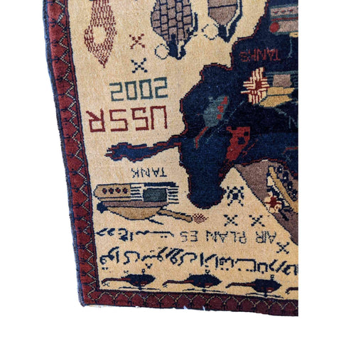80 x 60 cm war Tribal Yellow Small Rug - Rugoutlet