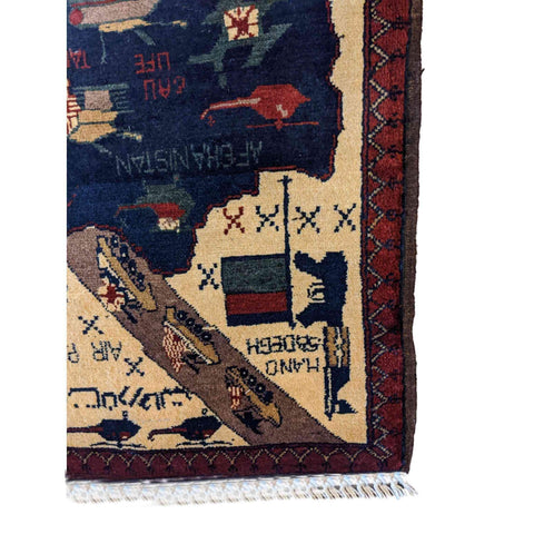 80 x 60 cm war Tribal Yellow Small Rug - Rugoutlet