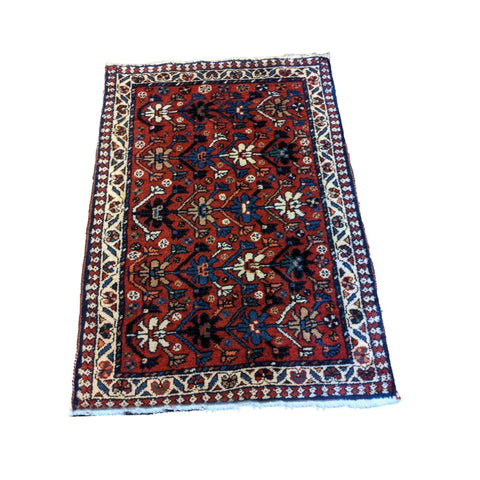 82 x 57 cm Yalameh Tribal Red Small Rug - Rugmaster