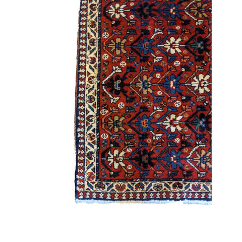82 x 57 cm Yalameh Tribal Red Small Rug - Rugmaster