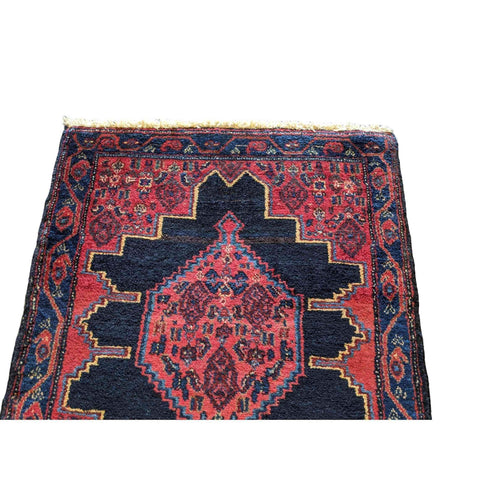 82 x 64 cm Persian Senneh Modern Red Small Rug - Rugmaster
