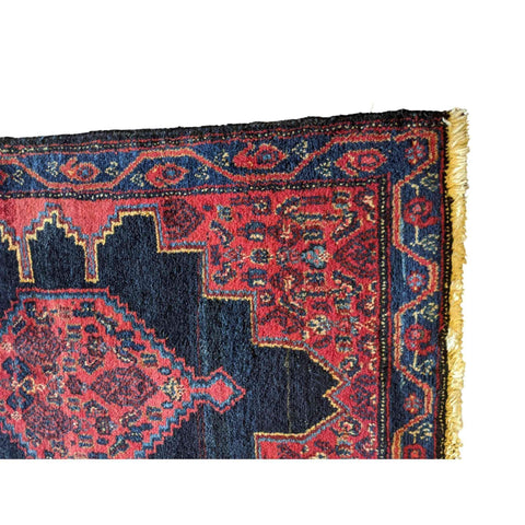 82 x 64 cm Persian Senneh Modern Red Small Rug - Rugmaster