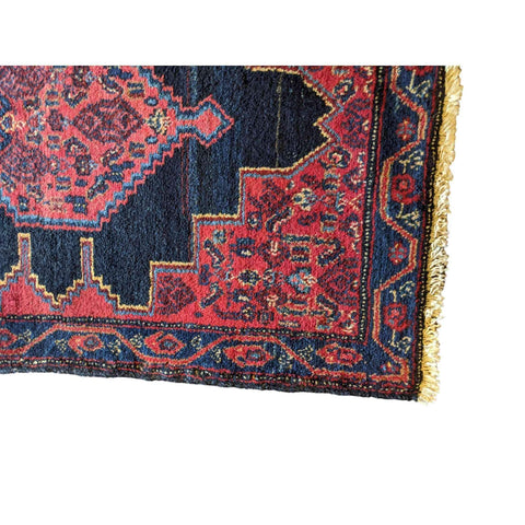 82 x 64 cm Persian Senneh Red Small Rug - Rugoutlet