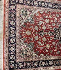 218 x 138cm Fine Persian Qum Silk rug