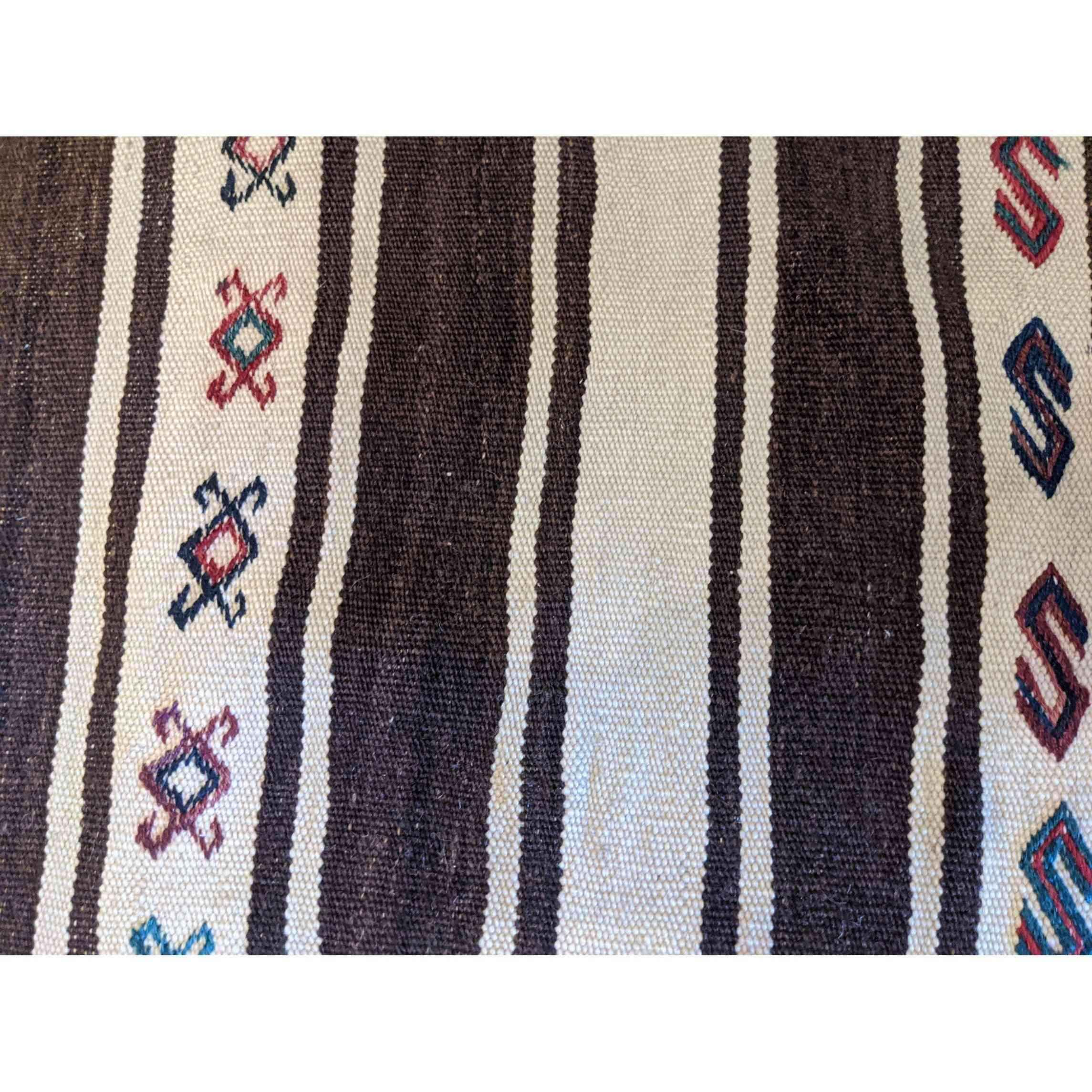 84 x 70 cm Baluch Sumak Tribal White Small Rug - Rugmaster