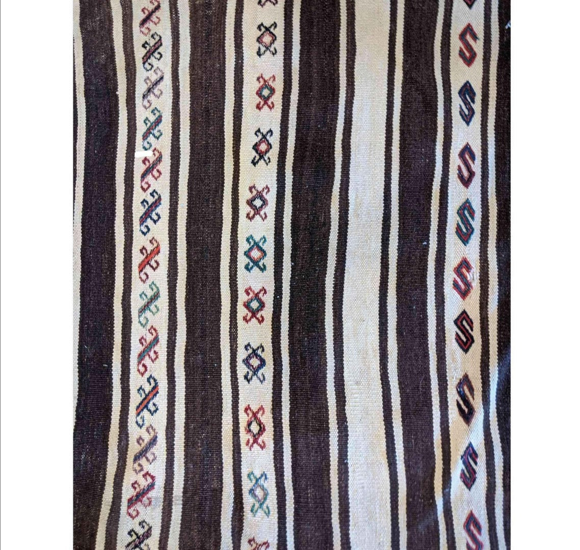 84 x 70 cm Baluch Sumak Tribal White Small Rug - Rugoutlet