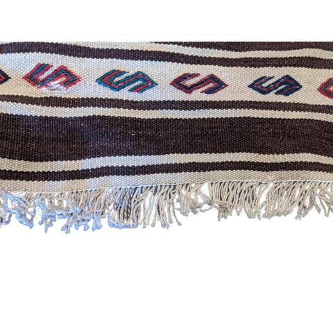 84 x 70 cm Baluch Sumak Tribal White Small Rug - Rugmaster