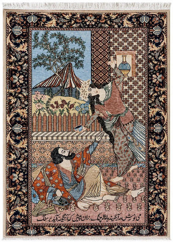 Persian Tabriz Pictorial Rug 160 x 90 cm (5.25 x 2.95 ft)