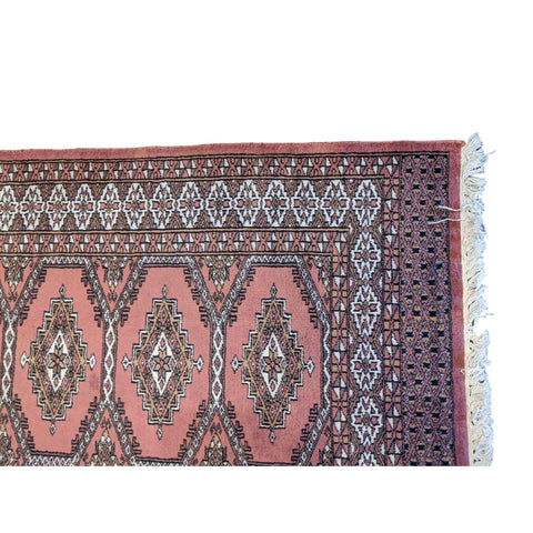85 x 125 cm Pakistan Bokhara Geometric Red Rug - Rugmaster