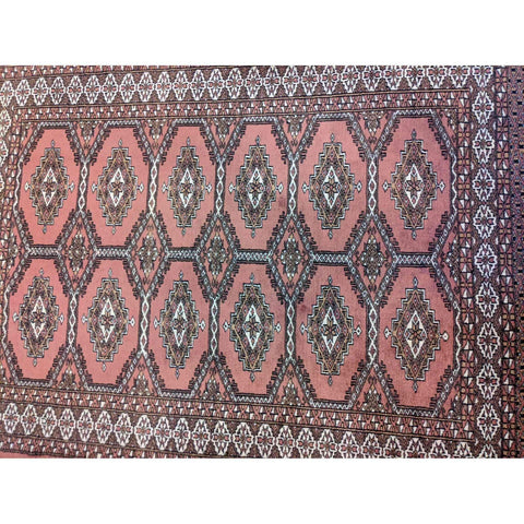 85 x 125 cm Pakistan Bokhara Geometric Red Rug - Rugmaster