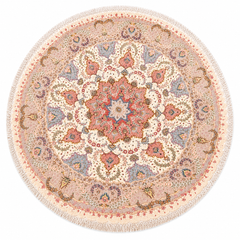 Tabriz Round Silk & Wool Rug 300 cm Diameter (9.84 ft)