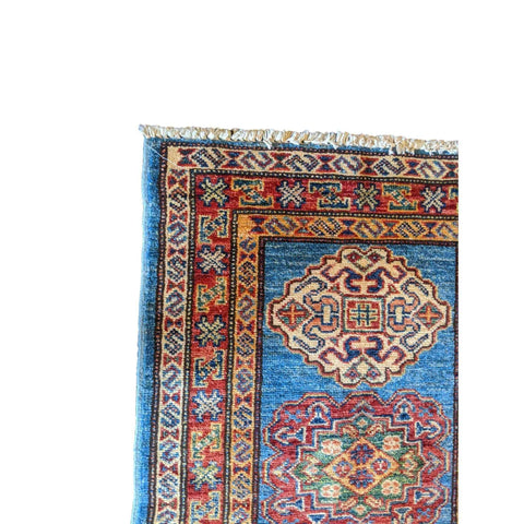 89 x 61 cm Kazak Blue Small Rug - Rugoutlet