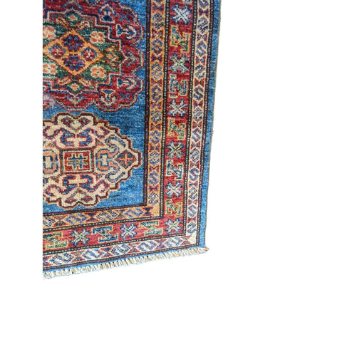 89 x 61 cm Kazak Blue Small Rug - Rugoutlet