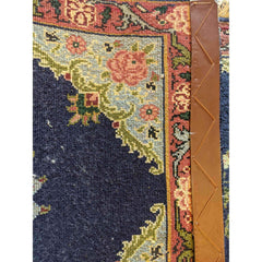 90 x 60 cm kashan Traditional Blue Rug - Rugmaster