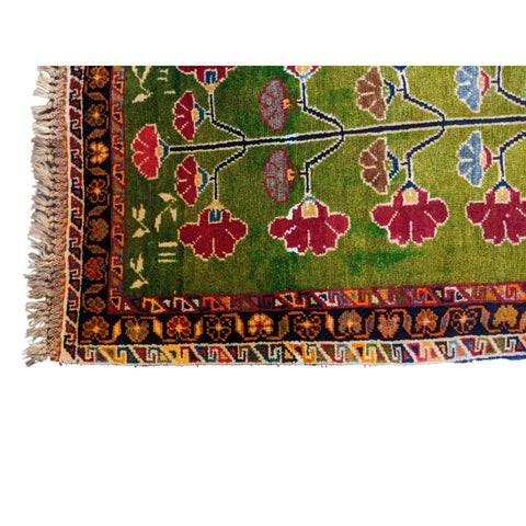 90 x 60 cm yalameh Tribal Green Rug - Rugoutlet