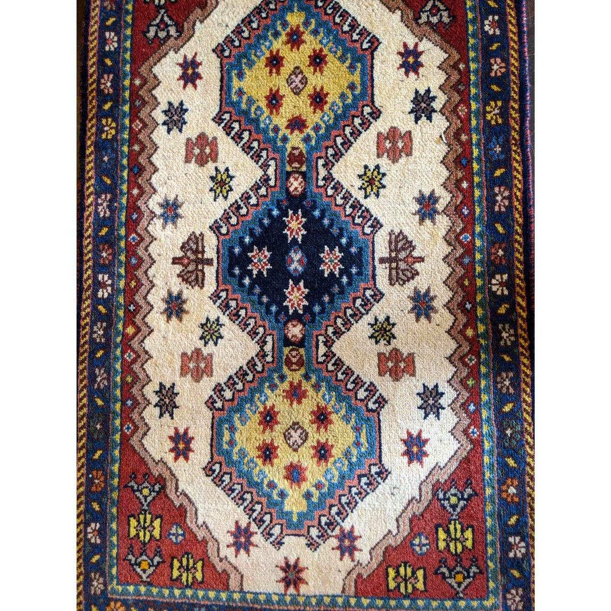 90 x 60 cm Yalameh Tribal Red Rug - Rugoutlet