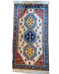 90 x 60 cm Yalameh Tribal Red Rug - Rugoutlet