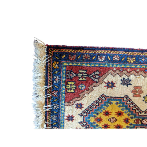 90 x 60 cm Yalameh Tribal Red Rug - Rugoutlet