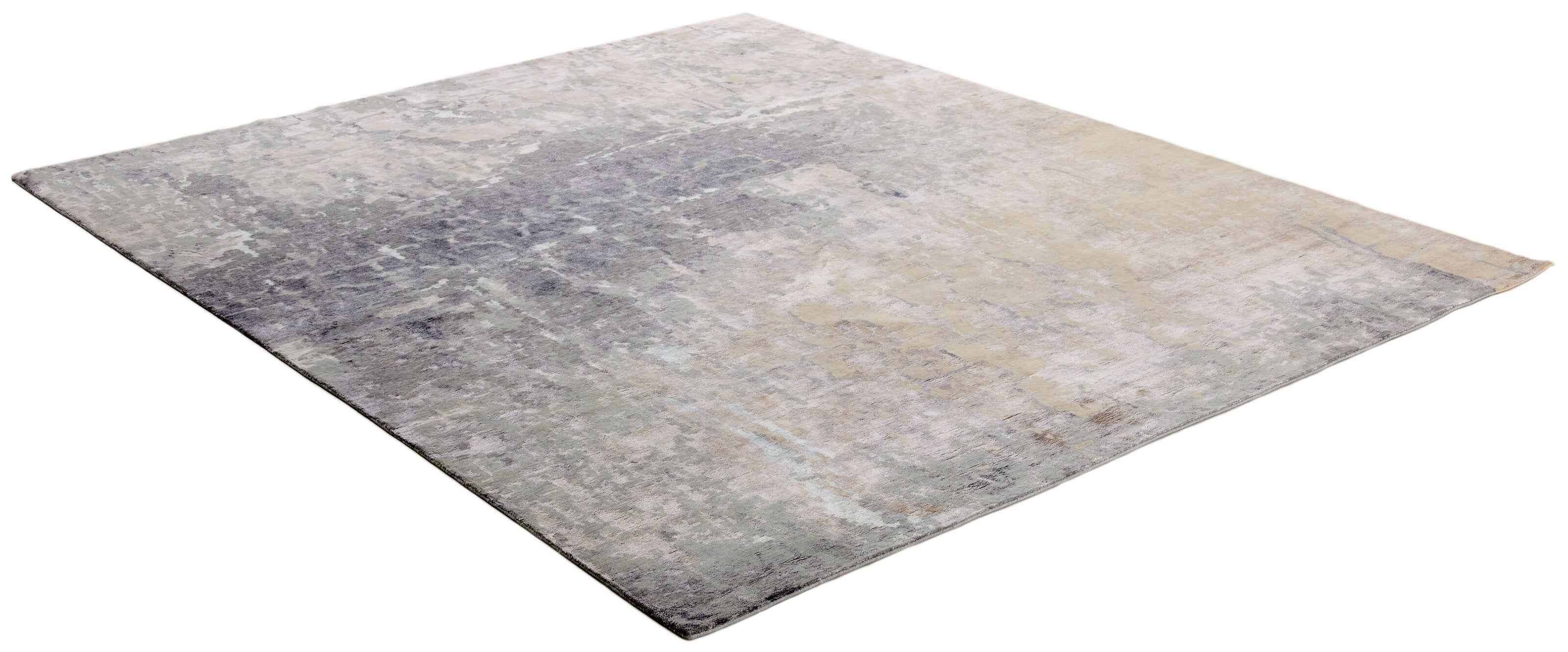 90x60 cm Indian Viscose Beige Rug-No. 1, Mix - Rugoutlet