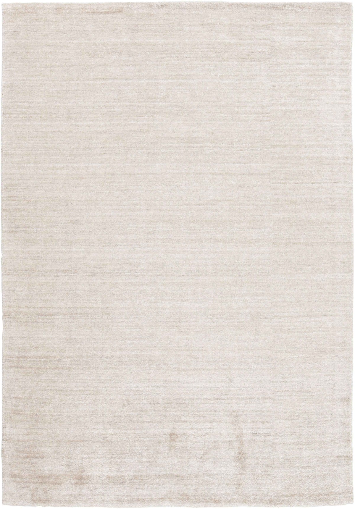 90x60 cm Indian Viscose Beige Rug-Robusto, Steel - Rugoutlet