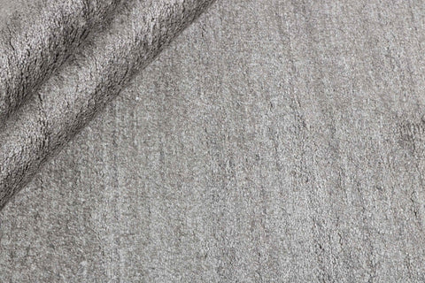 90x60 cm Indian Viscose Black Rug-5971A, White - Rugoutlet