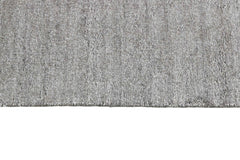 90x60 cm Indian Viscose Black Rug-5971A, White - Rugoutlet