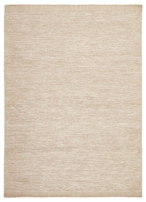 90x60 cm wool Beige Rug-J-96-02, Grey - Rugoutlet