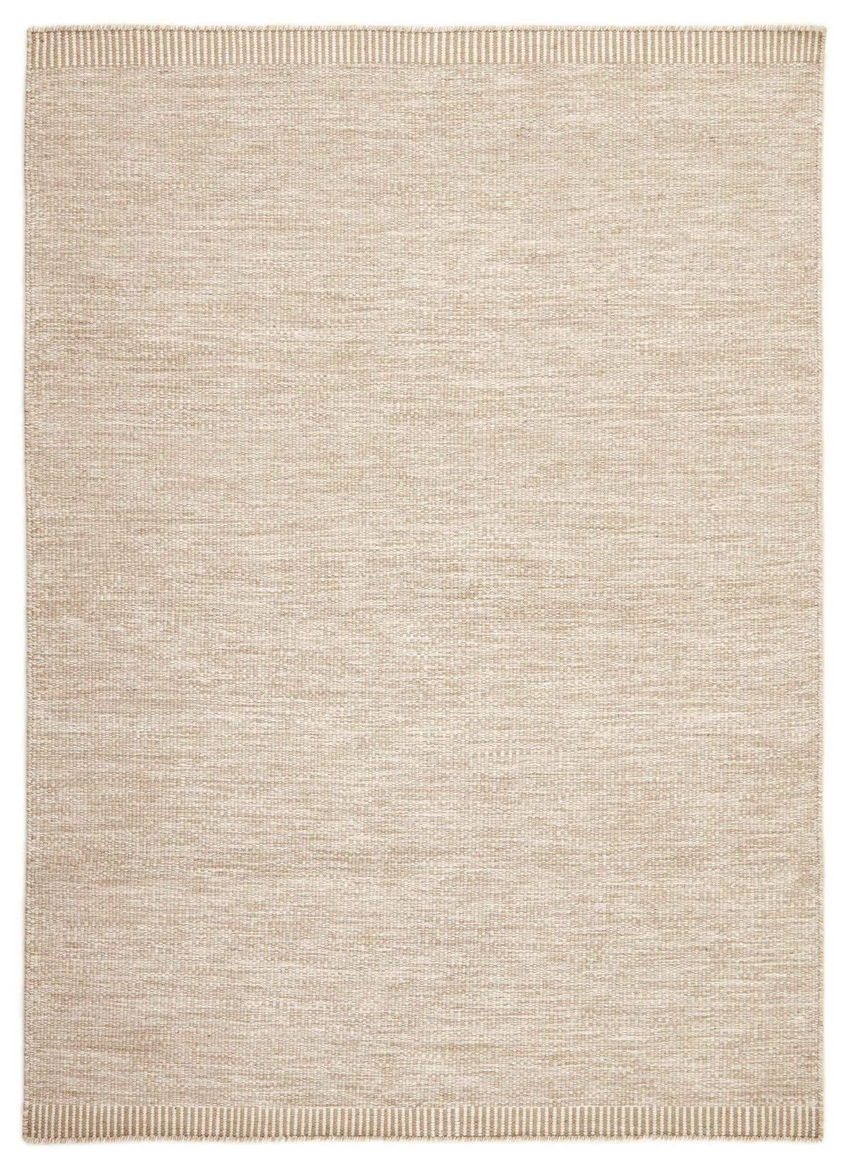 90x60 cm  Indian Wool Beige Rug-J-96-02, Grey