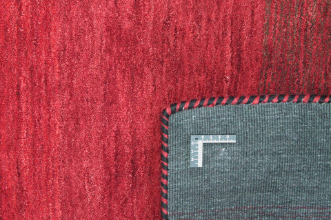 Wool Red & Black Colour Hand-knotted Rug – Design 2