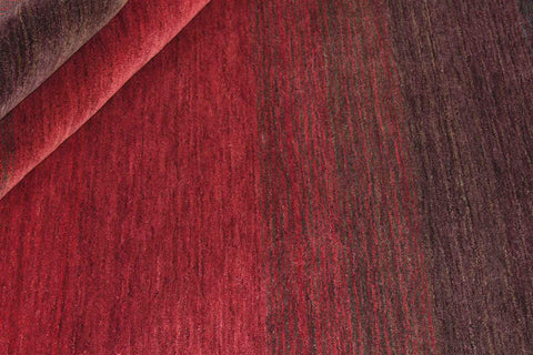 Wool Red & Black Colour Hand-knotted Rug – Design 2