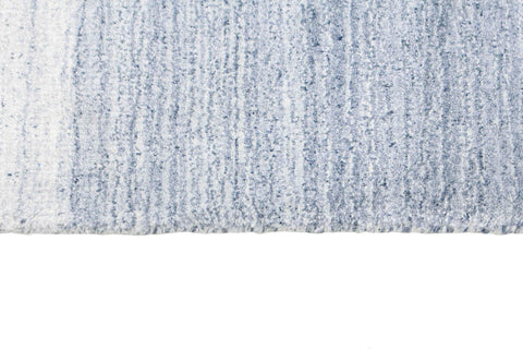 90x60 cm wool/Viscose Blue Rug-Blau, Blue - Rugoutlet