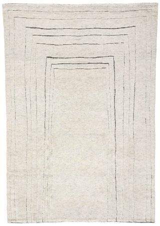 A hand-knotted wool rug