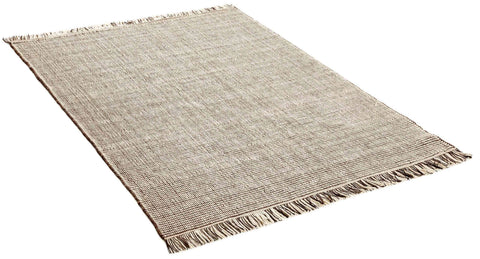 90x60 cm wool multicolour Rug-5971A, Brown White - Rugoutlet