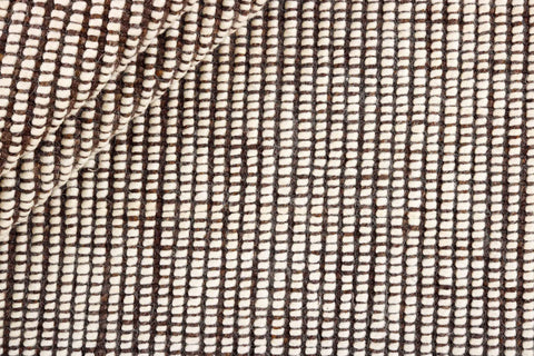 90x60 cm wool multicolour Rug-5971A, Brown White - Rugoutlet