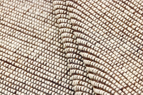 90x60 cm wool multicolour Rug-5971A, Brown White - Rugoutlet