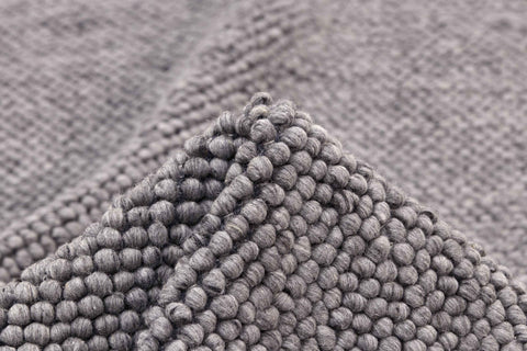 90x60 cm wool multicolour Rug-UD 782, Antracite - Rugoutlet