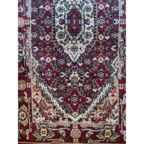 92 x 51 cm Turkomen Tribal Red Rug - Rugoutlet